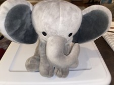 Bedtime Originals 10  Plush Gray Elephant Baby Toy Seen Eyes Lovey Lambs  Ivy