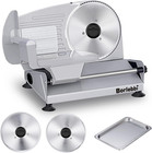 Meat Slicer, 200W Electric Food Slicer with 2 Removable 7.5" Stainless Steel Bla