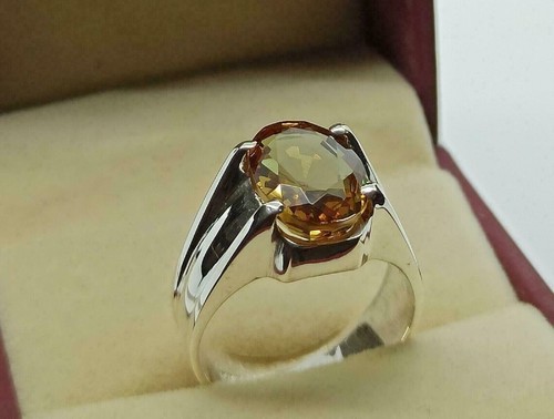 Anello alessandrite naturale 7,25 carati in argento sterling 925, anello fatt... - Foto 6 di 6