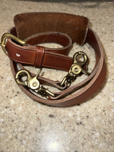 Dooney & Bourke Gladstone Satchel Leather Brown & Black Small Vintage USA Made - Picture 3 of 22