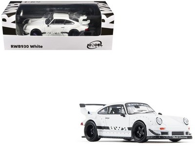 Model Model MM64-RWB930-004 1/64 RWB 930 Matt White with Black Stripes
