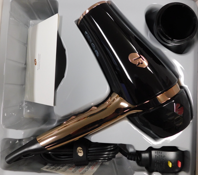 T3 Featherweight 2 Hair Dryer Black Rose Gold for sale  display picture 3