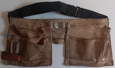 Vintage Sears Craftsman Suede Leather Tool Belt Carpenter Workwear Distressed