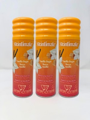 3 Pack - Skintimate Moisturizing Shave Gel, Vanilla Sugar, 7oz