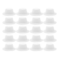 20 Pcs Handmade Top Hat Mini Hats for Crafts Decorative Miniature