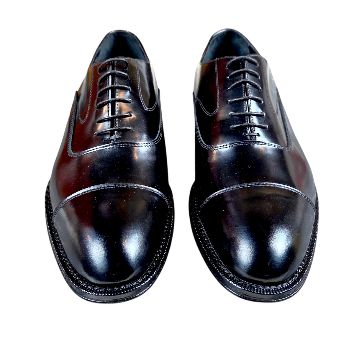 Mercanti Fiorentini Italian Wembley Nero Cap Toe Oxfords  display picture 2