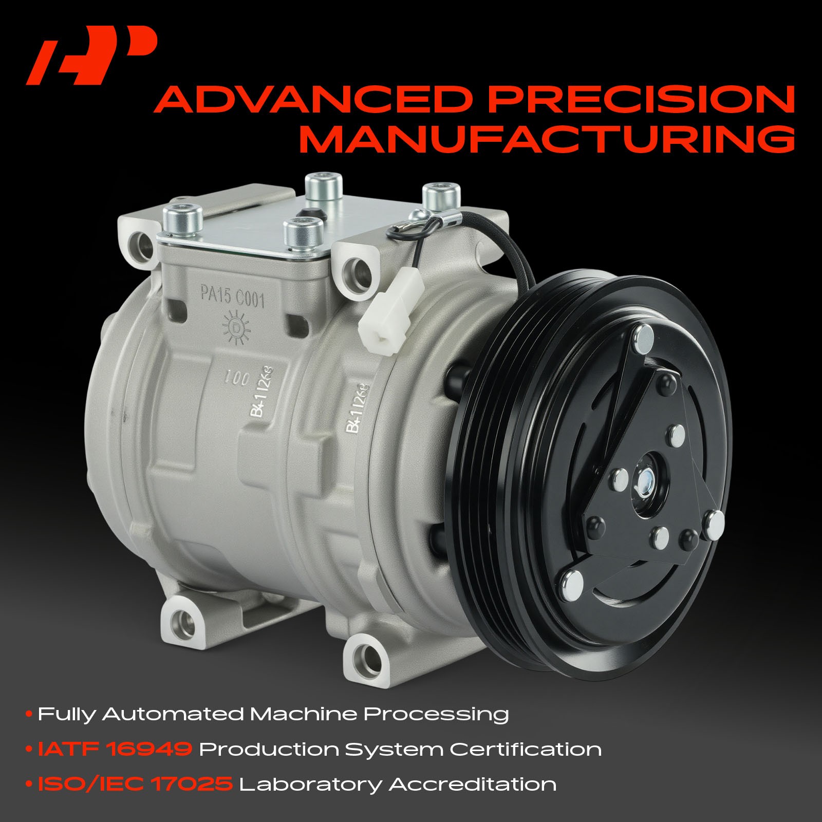 A-Premium A/C Compressor with Clutch for Honda Civic 1999-2000 Acura NSX Integra
