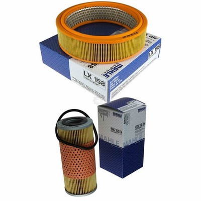 MAHLE / KNECHT Set Filterpaket Luftfilter LX 158 Ölfilter OX 12D