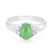 Cavill Ring Sterlingsilber 0,67Ct Chrysopras 0,241Ct Brillanten Damen