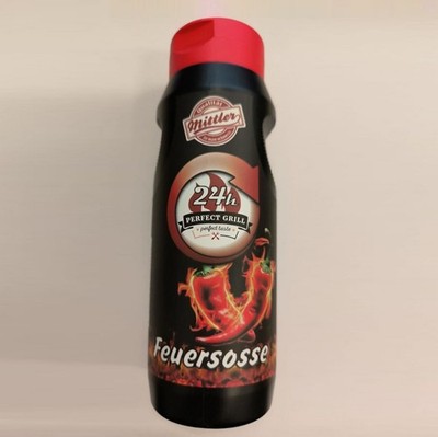 Burgenstern präsentiert Mittler Feuersosse, Würzige scharfe Chilisauce, 415ml