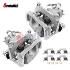 Pair Rear Brake Caliper w/ Bracket for Fiat 500 2012 2013 2014 2015 2016-2019