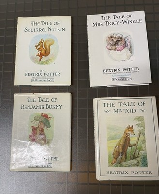 Beatrix Potter Peter Rabbit LOT of 4 Hardcover Books Dust Jackets  WARNE & Co.