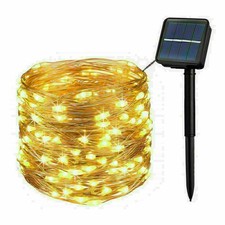Waterproof Solar LED String Light Lights Copper Wire Fairy Outdoor Garden Party