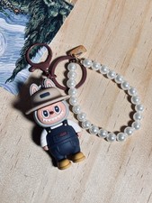 handmade Phone Charm Cell Phone Chain Strap Beaded Cute labubu chain