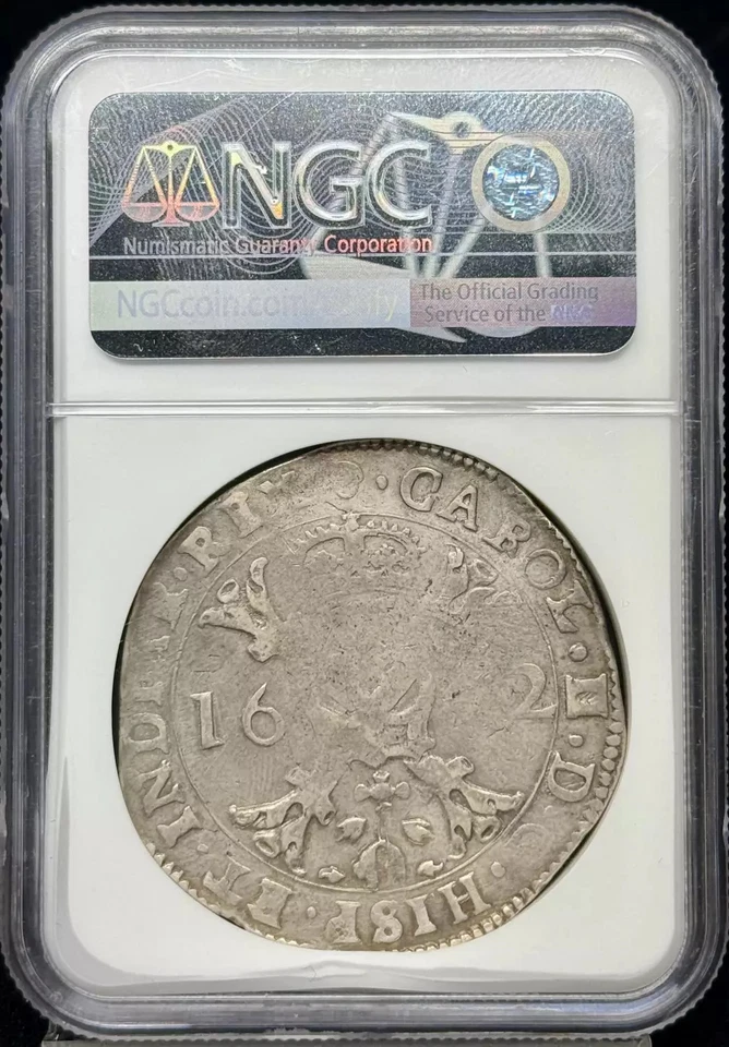 1672 PAÍSES BAJOS Plata 28 STUIVERS NGC VF-25 BRABANTE ESPAÑOL/BRUSELAS DAV-4491 Foto 2 de 2