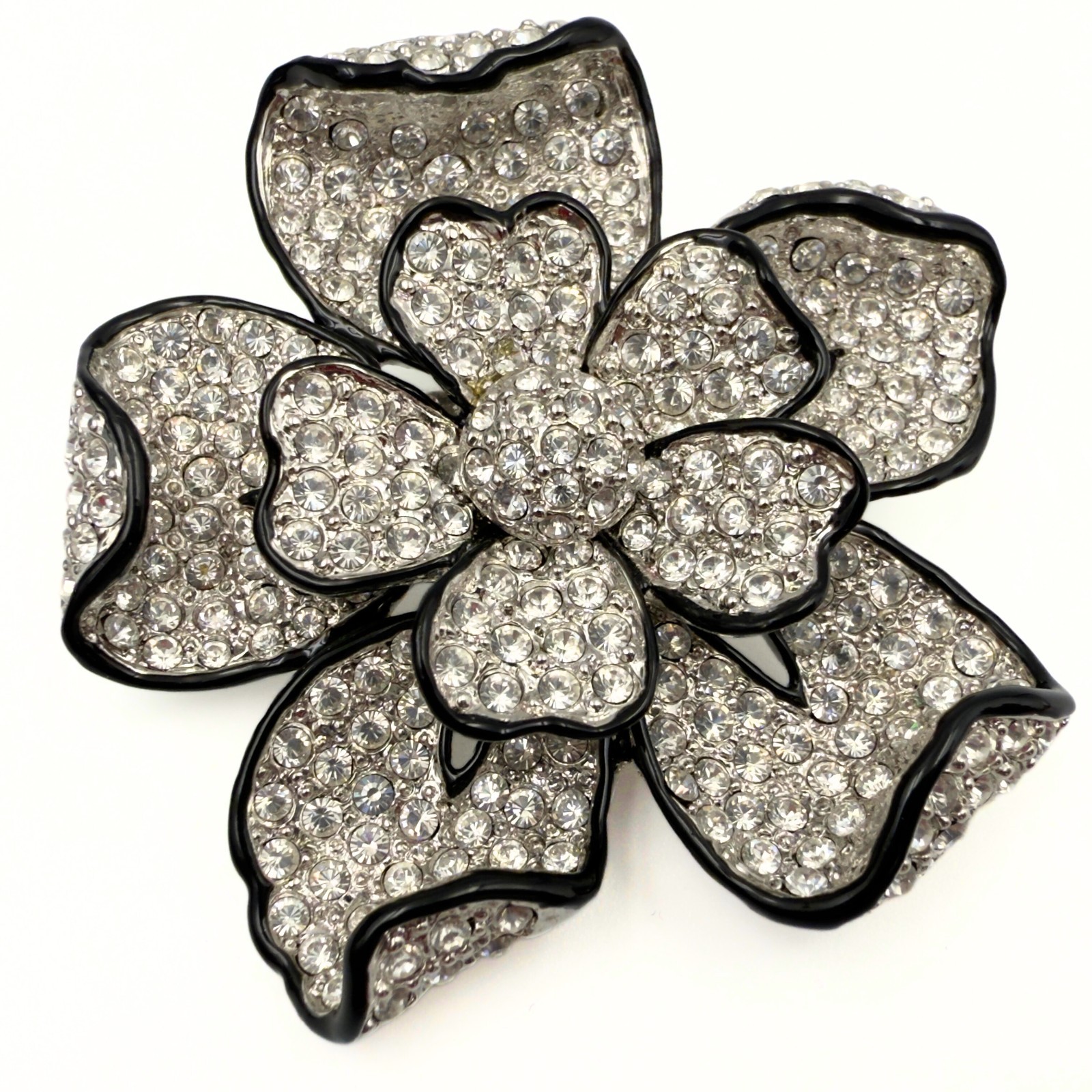 Kenneth Jay Lane Designer Signed Encrusted Pave R… - image 4