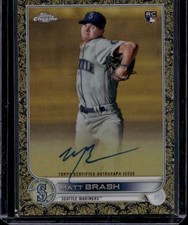 2022 Gilded #GEA-MB Matt Brash Topps Chrome Gold Etch Autographs #/99