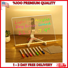 Lumiboard Led Drawing Board with 7 Colors, 12"X8" Light up Acrylic Cosmody Drawi