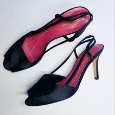    Kate Spade  Black Strap Heel Sandals, size 9, Black