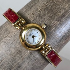 ESQ Movado Women 100071 Dress MOP Two Tone Quartz Analog 19mm Watch 7 1/2"