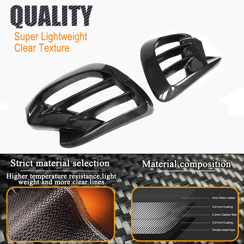 Carbon Front Flossen Splitter Canards für Benz C167 GLE450 GLE63 GLE53 AMG Coupe - Picture 7 of 9