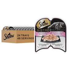Sheba Perfect PORTIONS Bistro Wet Cat Food Trays 24 Count, 48 Servings ,