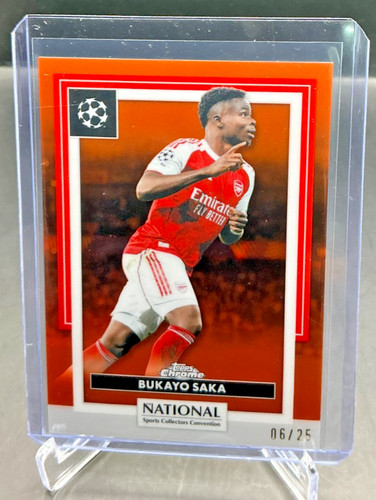 2026 Topps Chrome National NSCC BUKAYO SAKA Orange Refractor 06/25 #SC-05