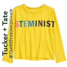 Girls Tucker and Tate Steminist T-shirt 