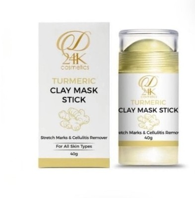 D 24K Cosmetics Turmeric Clay Mask Stick Face All Skin Types 40g Stretch Marks