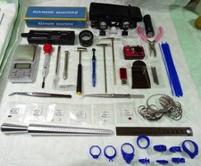Set utensili orafi gioielliere tester diamanti pietre preziose