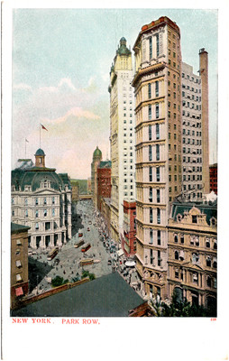 St. Paul Building on Park Row New York City NY 1900 Postcard Unused UDB
