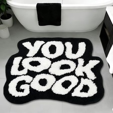 You Look Good Bath Mat, 21" x 29" Cool Rugs for Bedroom, You Look Good Rug 