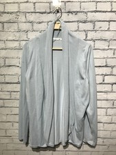 Cyrus, Women L, Blue Long Sleeve Open Front Knit Cardigan