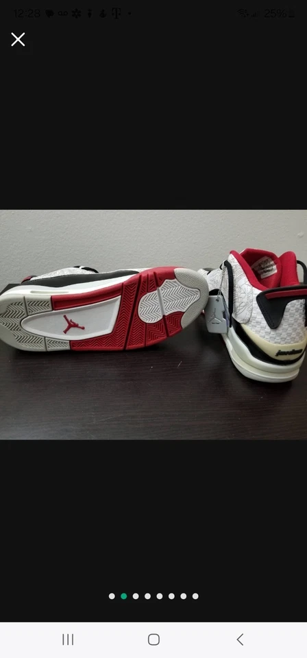 Jordan Dub Zero 2005 rojo universitario Foto 2 de 4