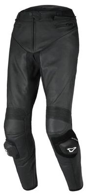 Pantalon de moto Cuir Homme Macna Ovito Black - Photo 1/3