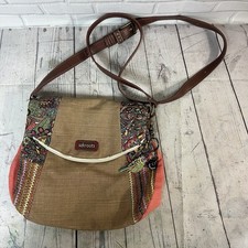 Sakroots Crossbody Purse With Oak BG Charm Canvas EUC