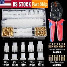 580/480Pcs Motorcycle Car Electrical 2.8mm 2/3/4/6 Pin Wire Connectors Terminals