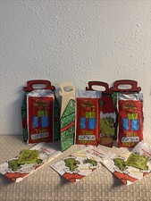 2025 McD  s Grinch Christmas Adult Happy Meal Lot Of 3 Socks New / Boxes /Bags