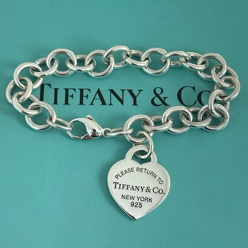 Authentic Tiffany & Co BRACELET - Return to Tiffany Heart Tag Bracelet 19cm