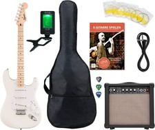 Squier by Fender Sonic Stratocaster Arctic White HT Starter Set Accessori Amplificatore 15W