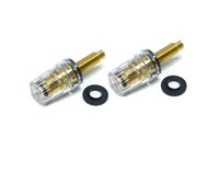 2 X Lyndahl Lautsprecher Terminal High-End Einbaubuchsen Vergoldet