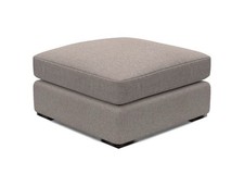 Sofas And Stuff Stockbridge Combi Square Footstool in Two Tone Plain 90X90X50