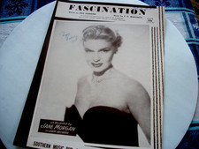1954 FASCINATION Spartiti musicali JANE MORGAN di F.D. Marchetti, Dick Manning