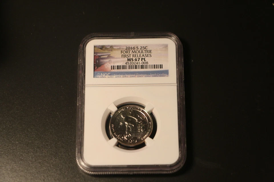 2016-S Fort Moultrie Quarter  NGC MS67 PL First Release Rare Grade - Image 3 of 4