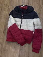 Tommy Hilfiger Winter Red Whit And Blue Jacket Size Large Youth Never Used