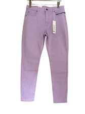 ESPRIT Jeans Flieder Damen Größe W31 L30 UK 12 High Rise Skinny Stretch Reißverschlusstasche
