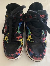 Heelys Youth Boys colorful puzzle Lace Up Skate Shoes Sz 3 Geometric