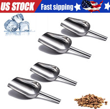 Stainless Steel Scoop Bar Ice Candy Dry Goods Popcorn Commercial Scooper 12oz