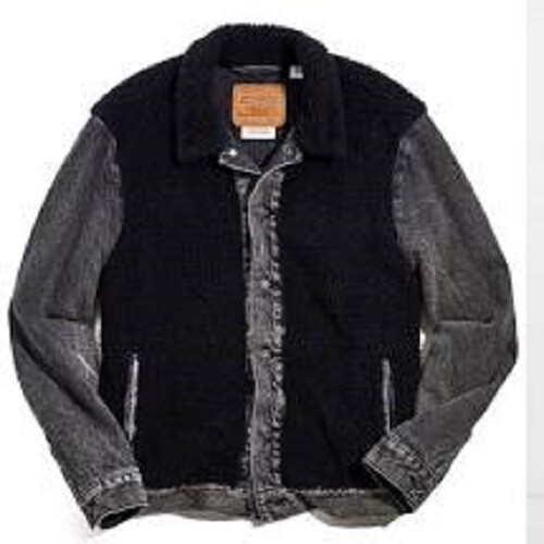 Denim Jacket Levis Black Stonewash Levi's Men's Sherpa Trucker