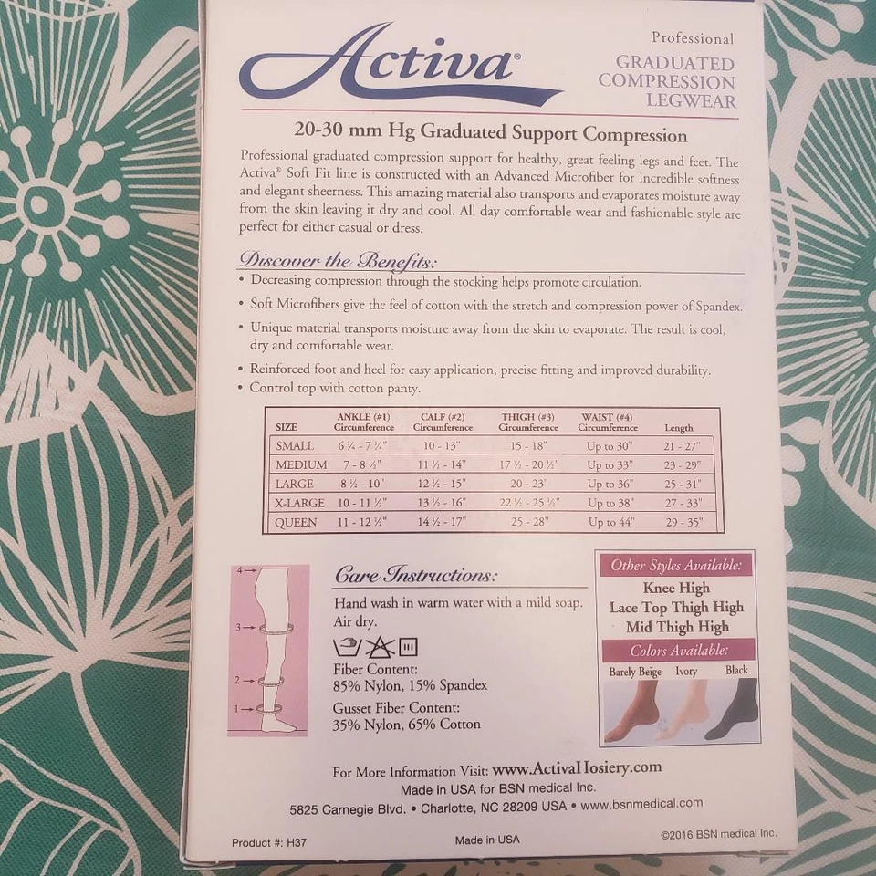 Panty Activa Soft Fit 20-30 compresión punta cerrada regular elige talla y color Foto 2 de 4